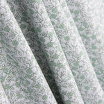 Popeline Algodão Minimals Branco-Verde - Ribes y Casals