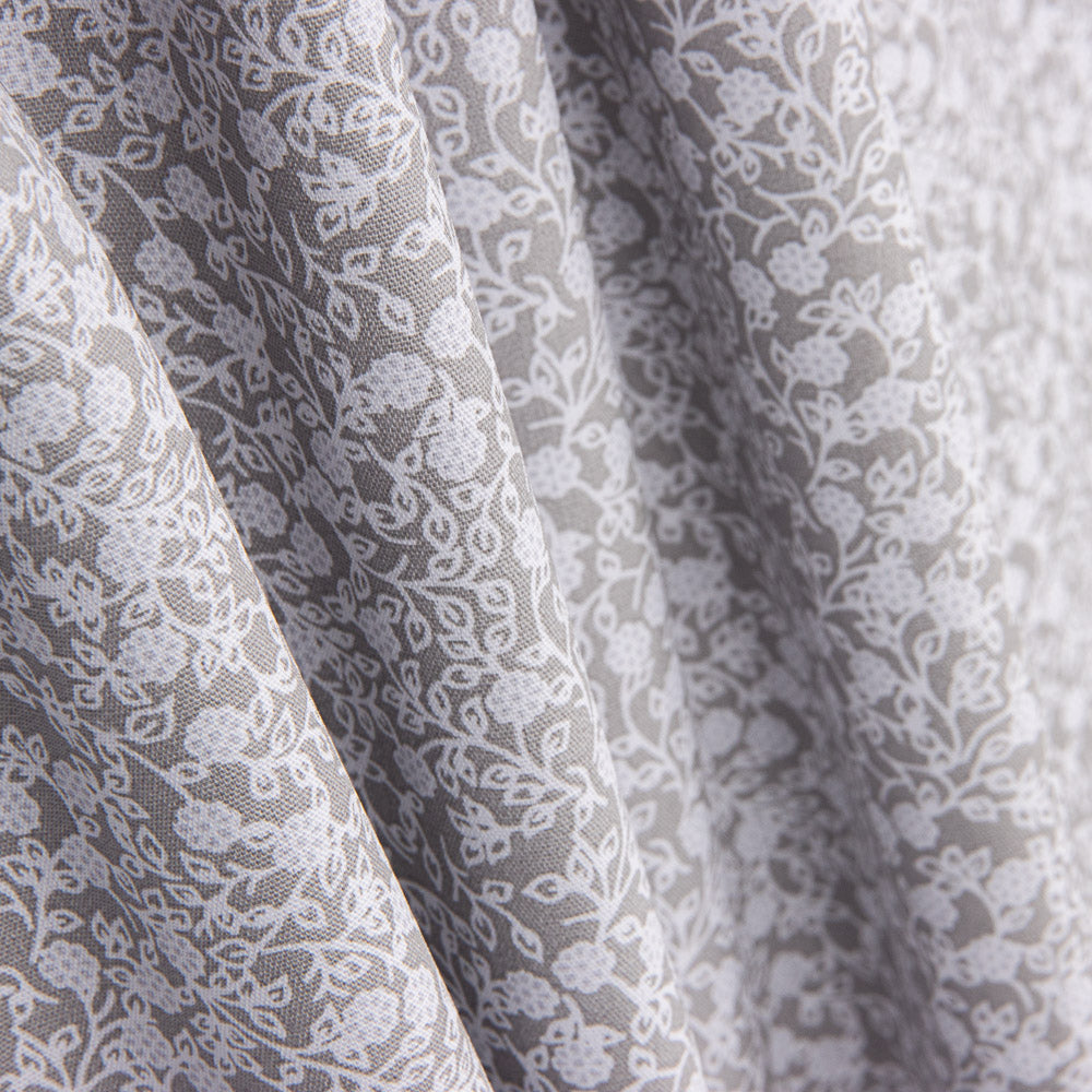 Popeline Algodão Minimals Cinza - Ribes y Casals