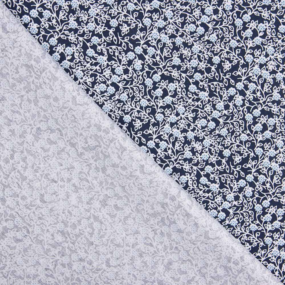 Popeline Algodão Minimals Azul Navy - Ribes y Casals