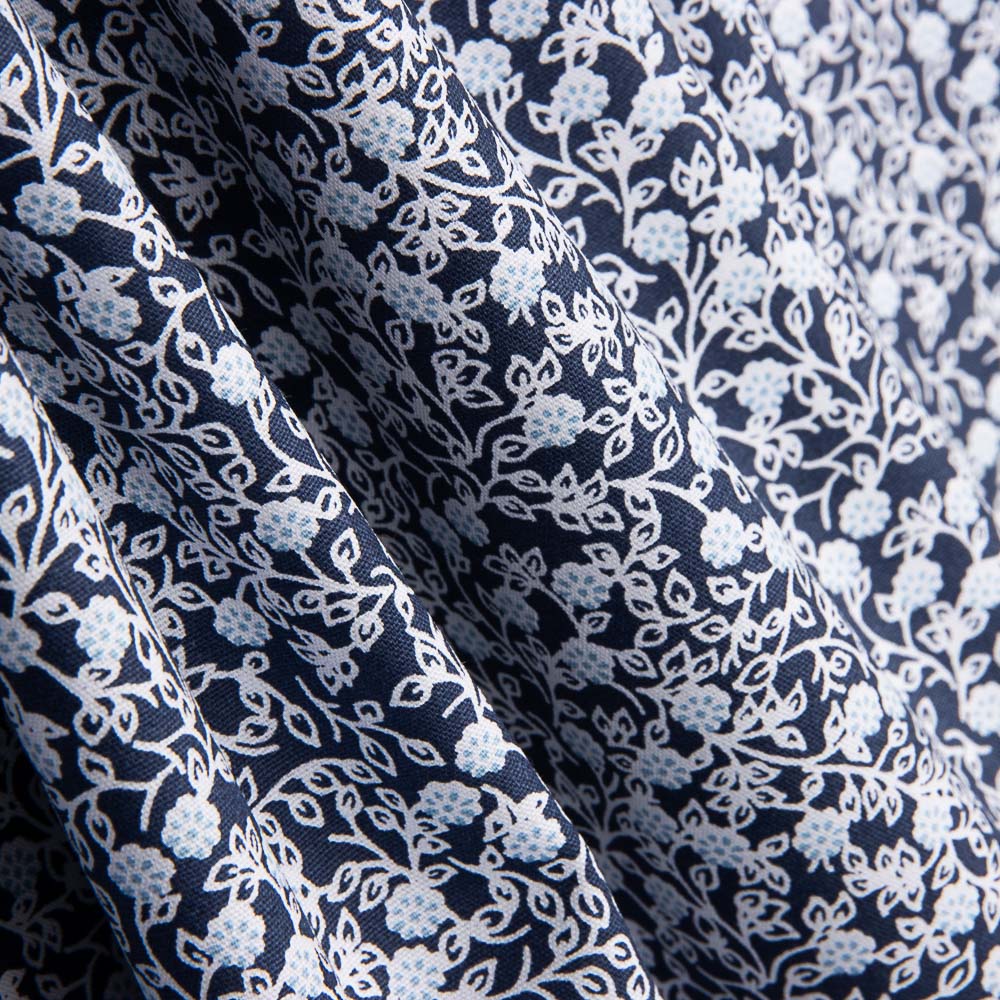 Popeline Algodão Minimals Azul Navy - Ribes y Casals