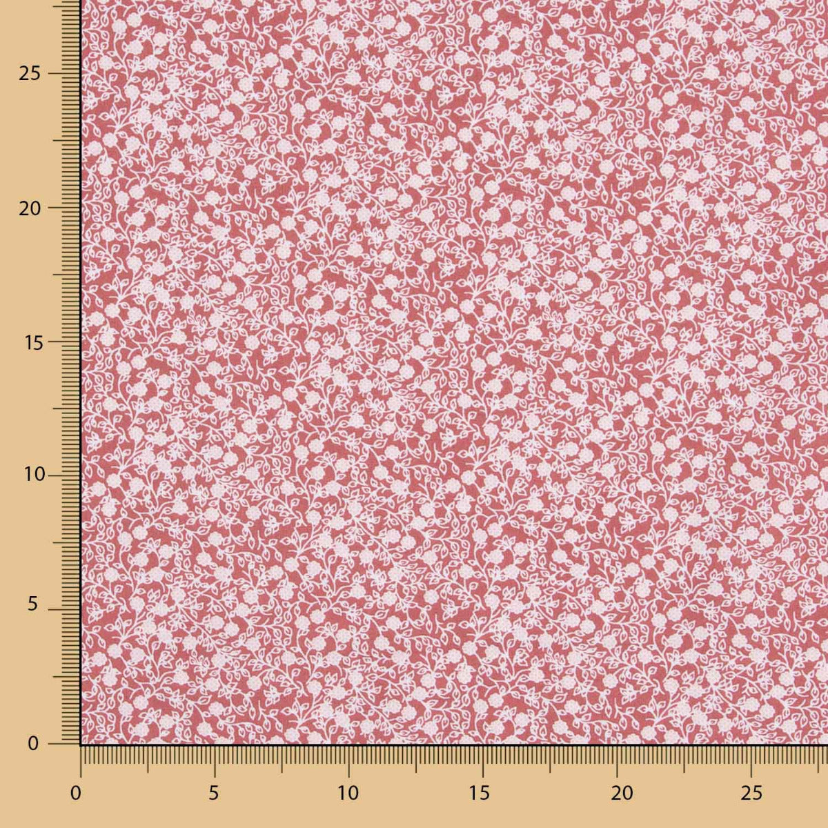 Popeline Algodão Minimals Rosa Escuro - Ribes y Casals