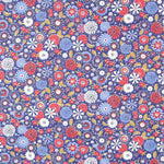 Popelín Algodão Misaki Azul Oeko-Tex® - Ribes y Casals