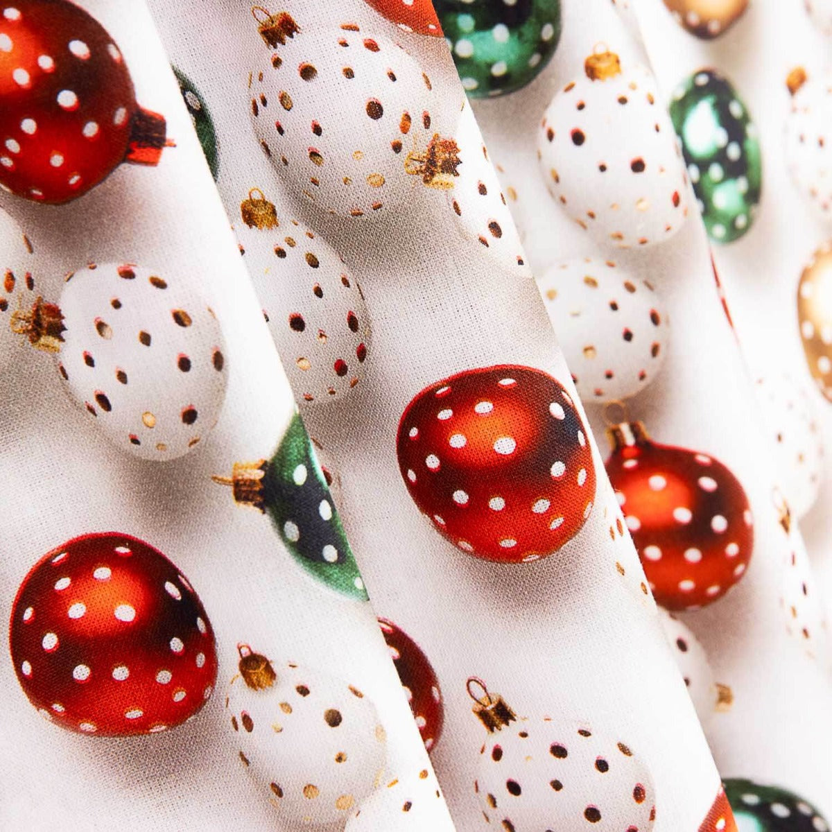 Popelíne Algodão Natal Bolas - Ribes y Casals