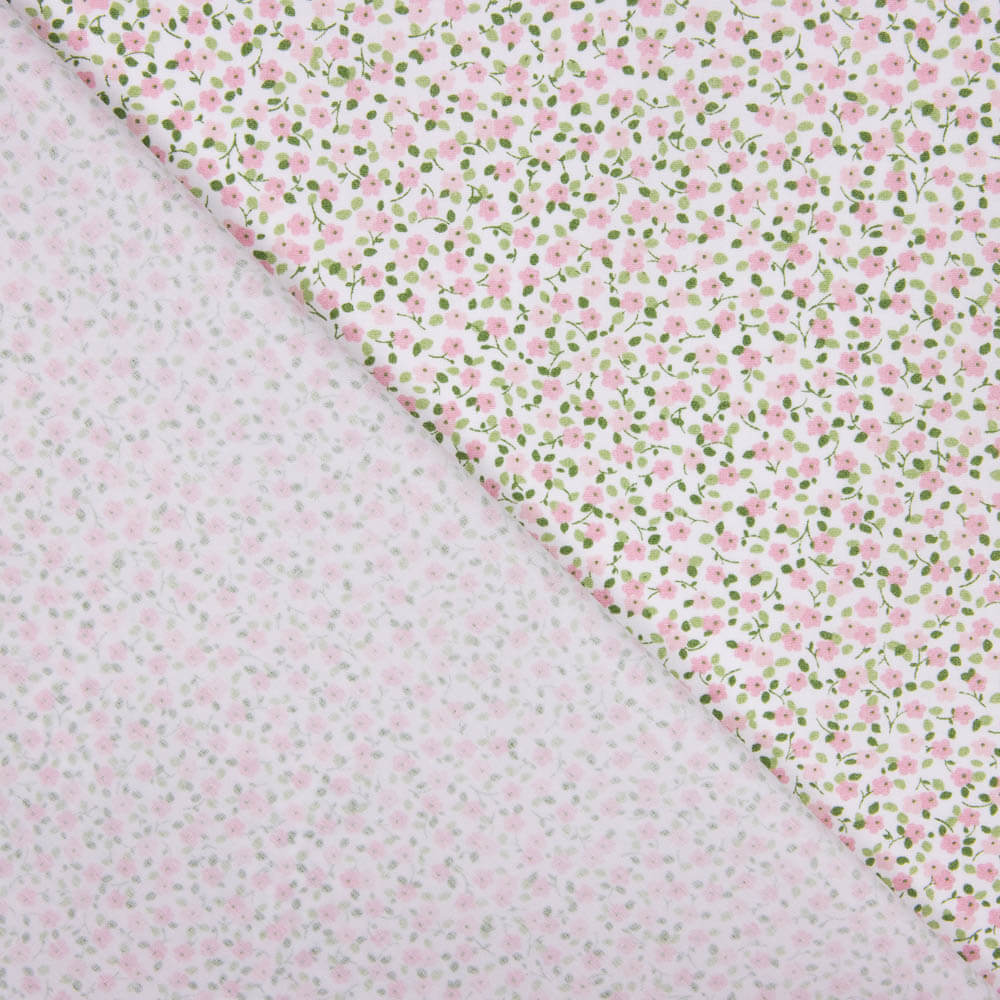 Popeline Algodão Orgânico Infantil Flor Sara - Ribes y Casals