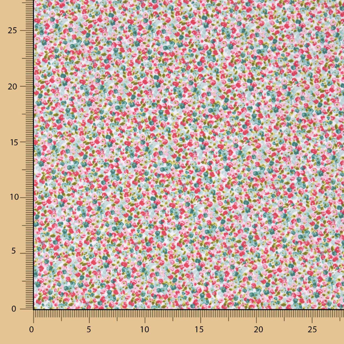 Popeline Algodão Orgânico Florencia Rosada - Ribes y Casals