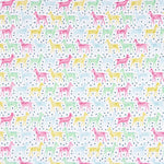 Popeline De Algodão Orgânico Infantil Zebras Multicoloridas - Ribes y Casals