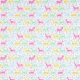 Popeline De Algodão Orgânico Infantil Zebras Multicoloridas - Ribes y Casals