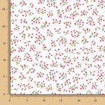 Popeline Algodão Orgânico Infantil Mini Cerejas - Ribes y Casals