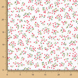 Popeline Algodão Orgânico Infantil Mini Cerejas - Ribes y Casals