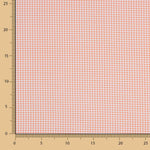 Popeline Algodão Orgânico Infantil Quadrado Pequeno Laranja - Ribes y Casals