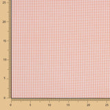 Popeline Algodão Orgânico Infantil Quadrado Pequeno Laranja - Ribes y Casals