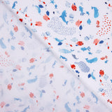 Popeline Algodão Orgânico Infantil Golfinhos - Ribes y Casals