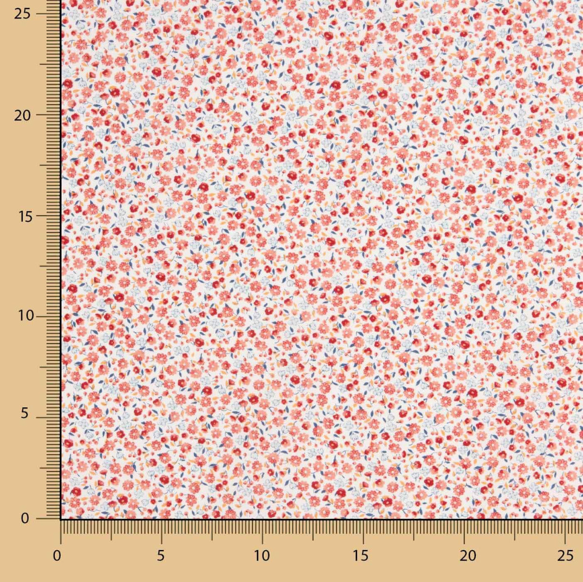 Popeline Algodão Orgânico Infantil Flor Carla - Ribes y Casals