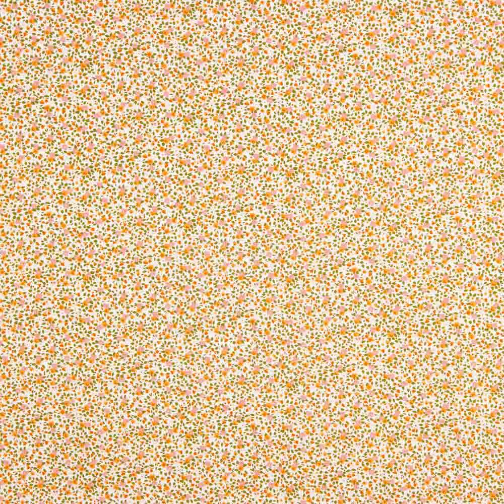 Popeline Algodão Orgânico Infantil Flor Isabel - Ribes y Casals