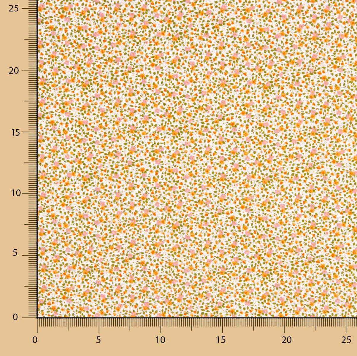 Popeline Algodão Orgânico Infantil Flor Isabel - Ribes y Casals