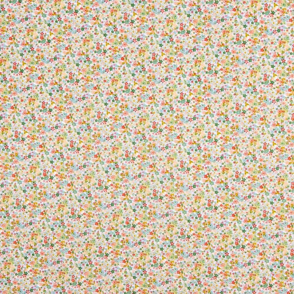 Popeline Algodão Orgânico Infantil Flor Josefa - Ribes y Casals