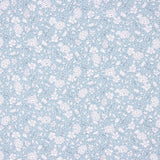 Popeline Algodão Orgânico Infantil Flor Bolinhas Azuis. - Ribes y Casals