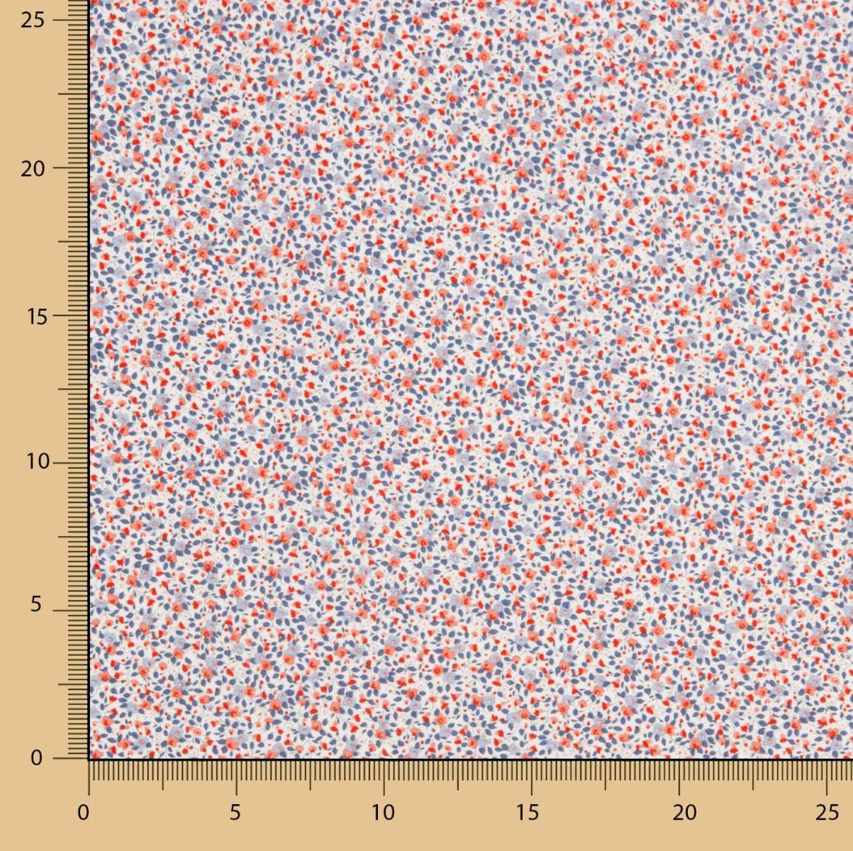 Popeline Algodão Orgânico Infantil Flor Yurena - Ribes y Casals