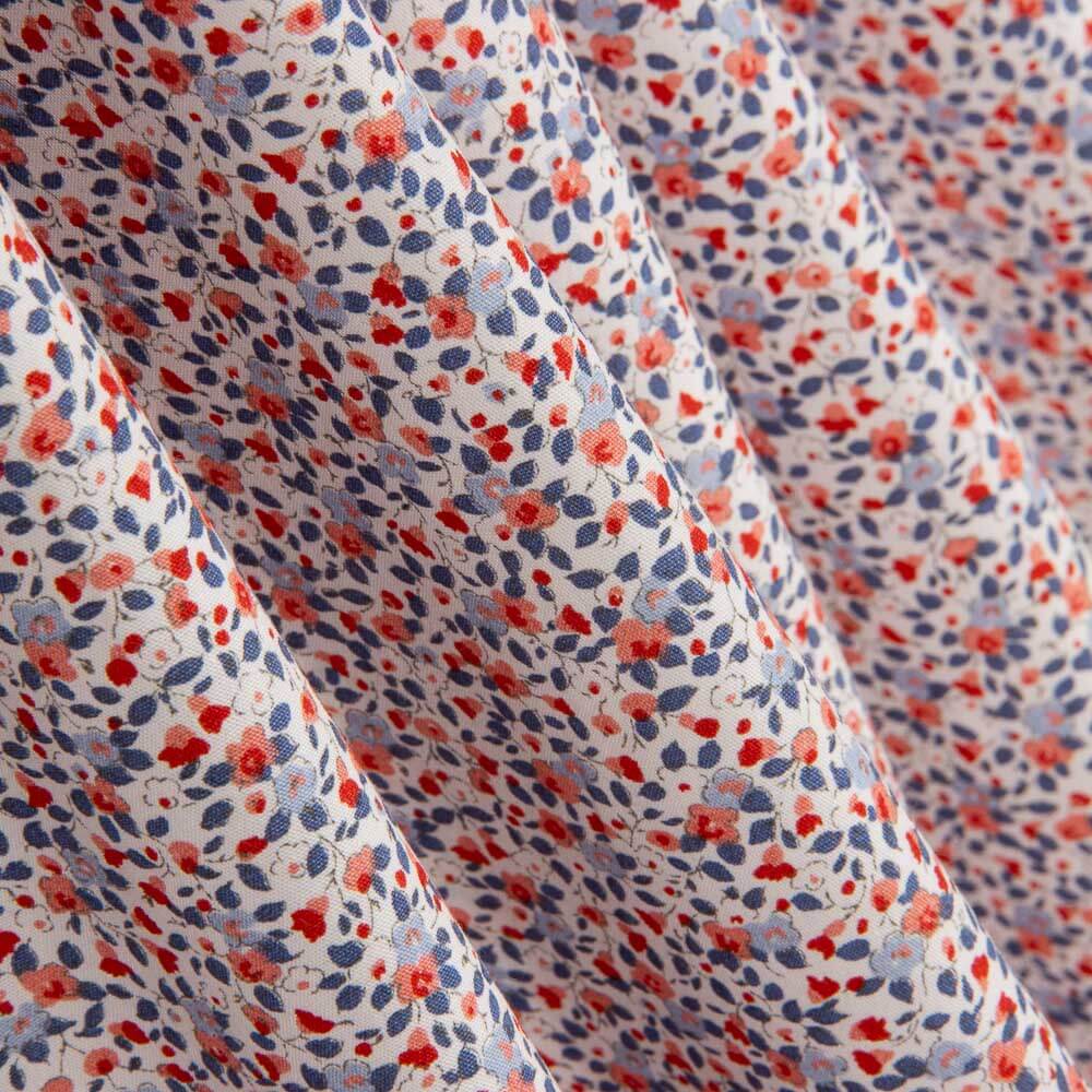 Popeline Algodão Orgânico Infantil Flor Yurena - Ribes y Casals