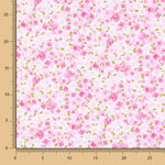 Popeline De Algodão Orgânico Infantil Jardim Rosas - Ribes y Casals