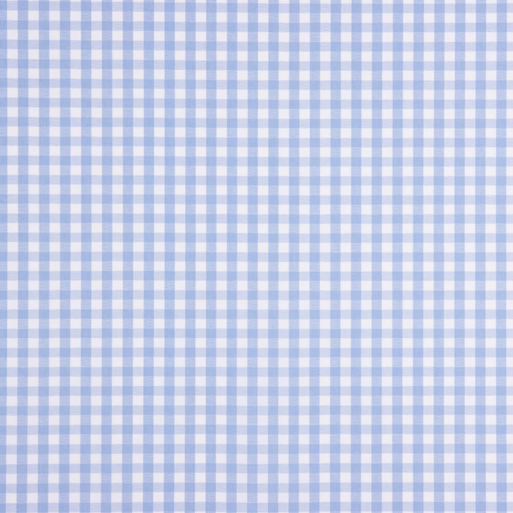 Popline Algodão Orgânico Infantil Maxi Quadrado Azul - Ribes y Casals