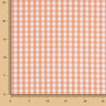 Popeline Algodão Orgânico Infantil Maxi Quadrado Laranja - Ribes y Casals
