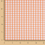 Popeline Algodão Orgânico Infantil Maxi Quadrado Laranja - Ribes y Casals