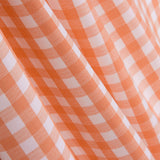 Popeline Algodão Orgânico Infantil Maxi Quadrado Laranja - Ribes y Casals