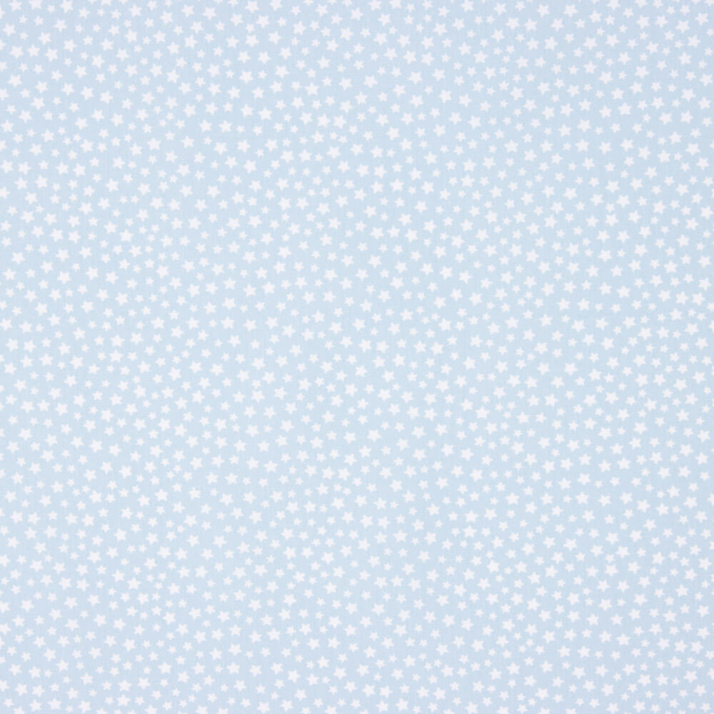 Popeline Algodão Orgânico Infantil Mini Estrela Azul - Ribes y Casals