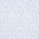 Popeline Algodão Orgânico Infantil Mini Flor Azul - Ribes y Casals