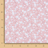 Popeline Algodão Orgânico Infantil Mini Flor Bolinhas Rosa - Ribes y Casals