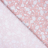 Popeline Algodão Orgânico Infantil Mini Flor Bolinhas Rosa - Ribes y Casals