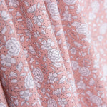 Popeline Algodão Orgânico Infantil Mini Flor Bolinhas Rosa - Ribes y Casals