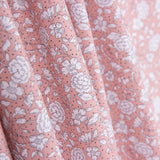 Popeline Algodão Orgânico Infantil Mini Flor Bolinhas Rosa - Ribes y Casals