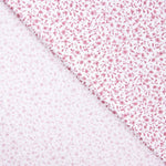 Popeline Algodão Orgânico Infantil Mini Flor Rosa - Ribes y Casals