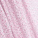 Popeline Algodão Orgânico Infantil Mini Flor Rosa - Ribes y Casals