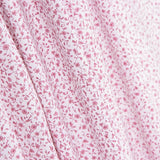 Popeline Algodão Orgânico Infantil Mini Flor Rosa - Ribes y Casals