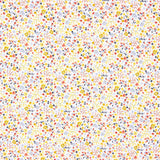 Popeline Algodão Orgânico Infantil Mini Jardim Amarelo - Ribes y Casals