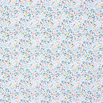 Popeline Algodão Orgânico Infantil Mini Jardim Água Verde - Ribes y Casals