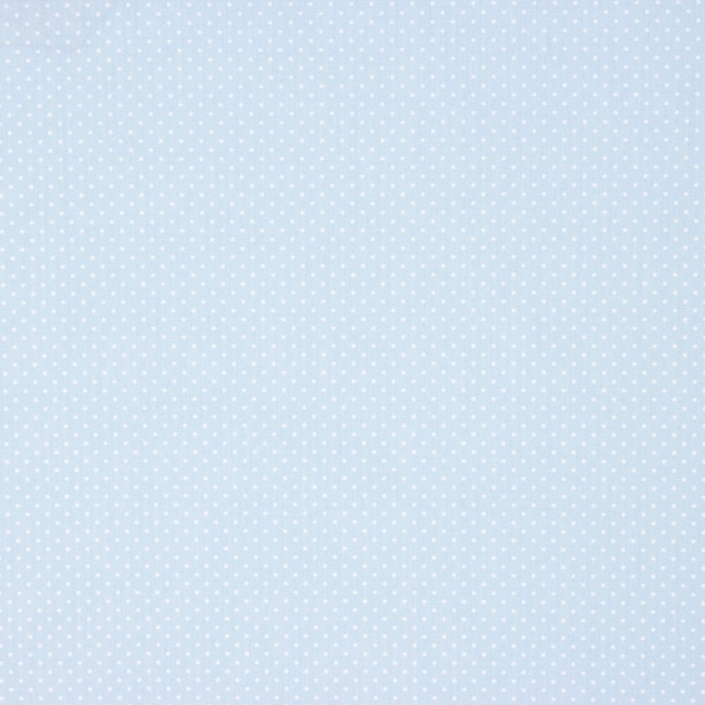 Popeline Algodão Orgânico Infantil Mini Bolinhas Azul - Ribes y Casals