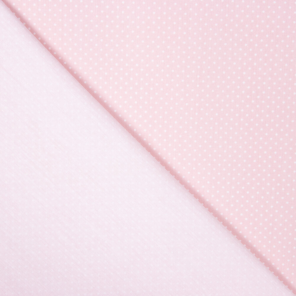 Popeline Algodão Orgânico Infantil Mini Bolinhas Rosa - Ribes y Casals