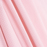 Popeline Algodão Orgânico Infantil Mini Bolinhas Rosa - Ribes y Casals