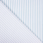 Popeline Algodão Orgânico Infantil Mini Riscas Azul - Ribes y Casals