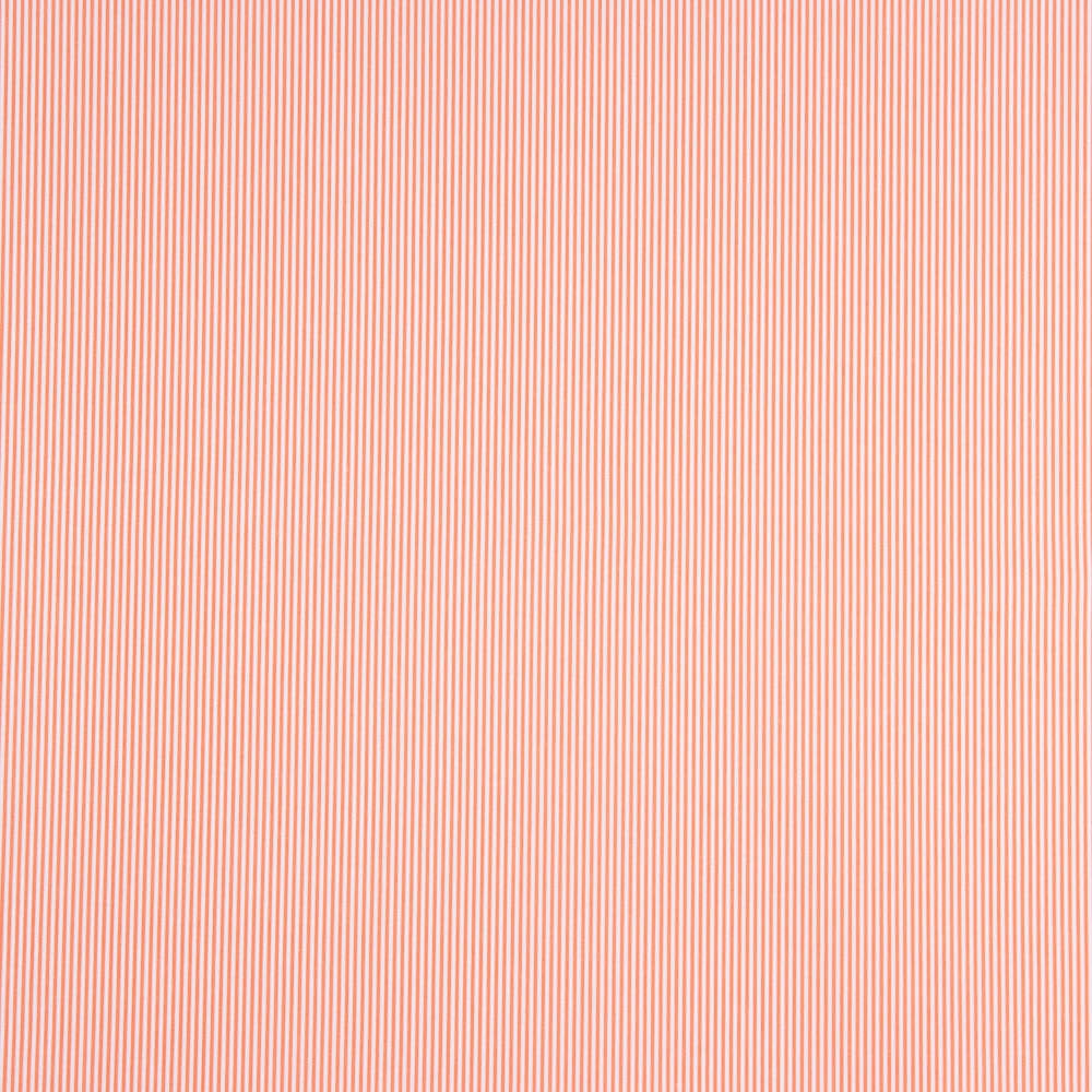 Popeline Algodão Orgânico Infantil Mini Riscas Laranja - Ribes y Casals