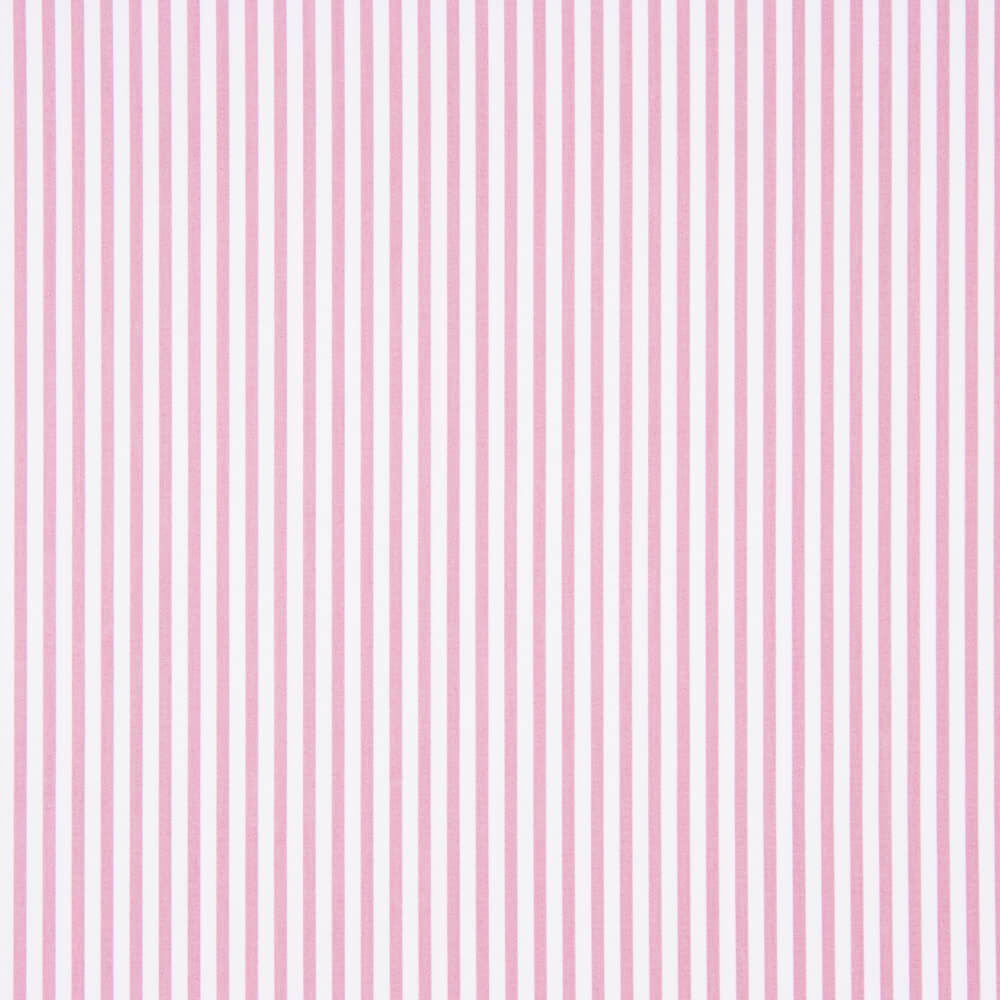 Popeline Algodão Orgânico Infantil Mini Listra Rosa - Ribes y Casals