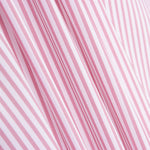 Popeline Algodão Orgânico Infantil Mini Listra Rosa - Ribes y Casals