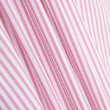 Popeline Algodão Orgânico Infantil Mini Listra Rosa - Ribes y Casals