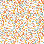 Popeline Algodão Orgânico Infantil Peixes Coral - Ribes y Casals