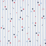 Popeline Algodão Orgânico Infantil Vichy Estrelas - Ribes y Casals