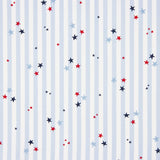 Popeline Algodão Orgânico Infantil Vichy Estrelas - Ribes y Casals